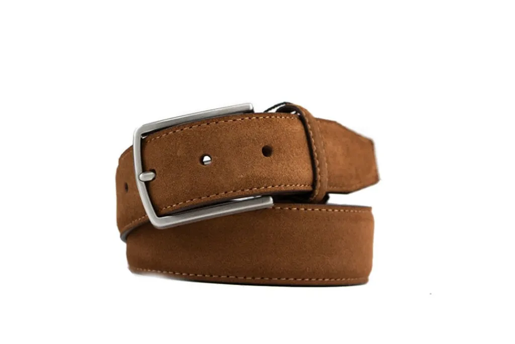 Riemen | Herenaccessoires^Alpelle Riem Cognac Suede