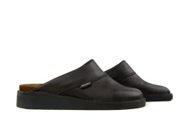 Pantoffels^Amako Zweedse Muil Glad Bruin