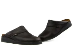 Pantoffels^Amako Zweedse Muil Glad Bruin