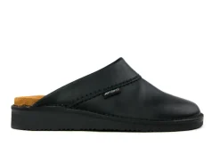 Pantoffels^Amako Zweedse Muilen Zwart Glad
