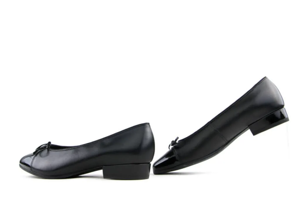 Ballerina's | Loafers / Instappers^Ara Ballerina Bari Zwart Leer Lak