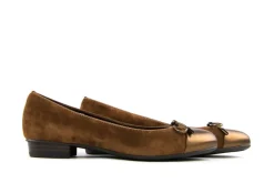 Loafers / Instappers | Ballerina's^Ara Ballerina Bronze Nuts