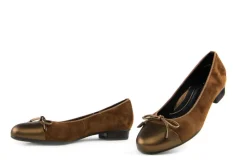 Loafers / Instappers | Ballerina's^Ara Ballerina Bronze Nuts