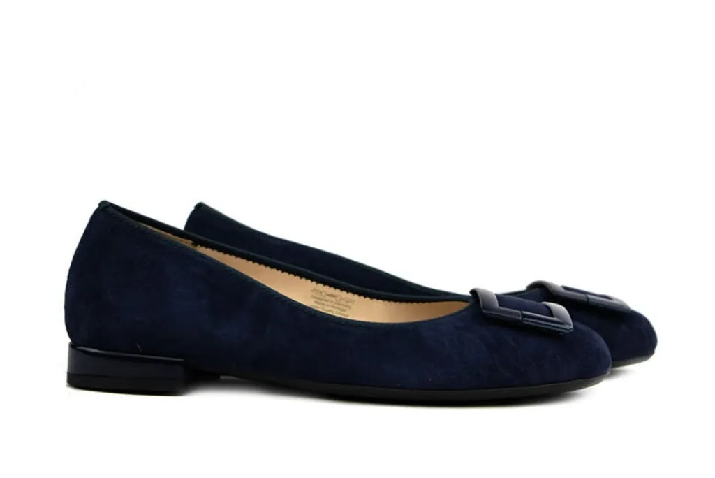 Ballerina's | Loafers / Instappers^Ara Ballerina Night Suede