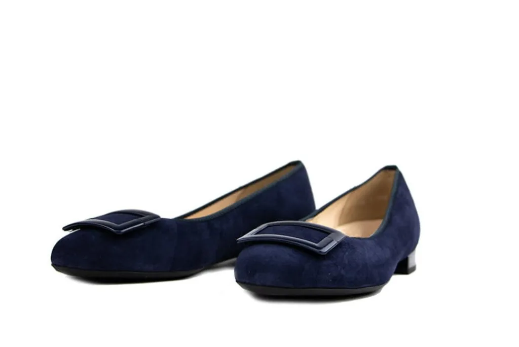 Ballerina's | Loafers / Instappers^Ara Ballerina Night Suede