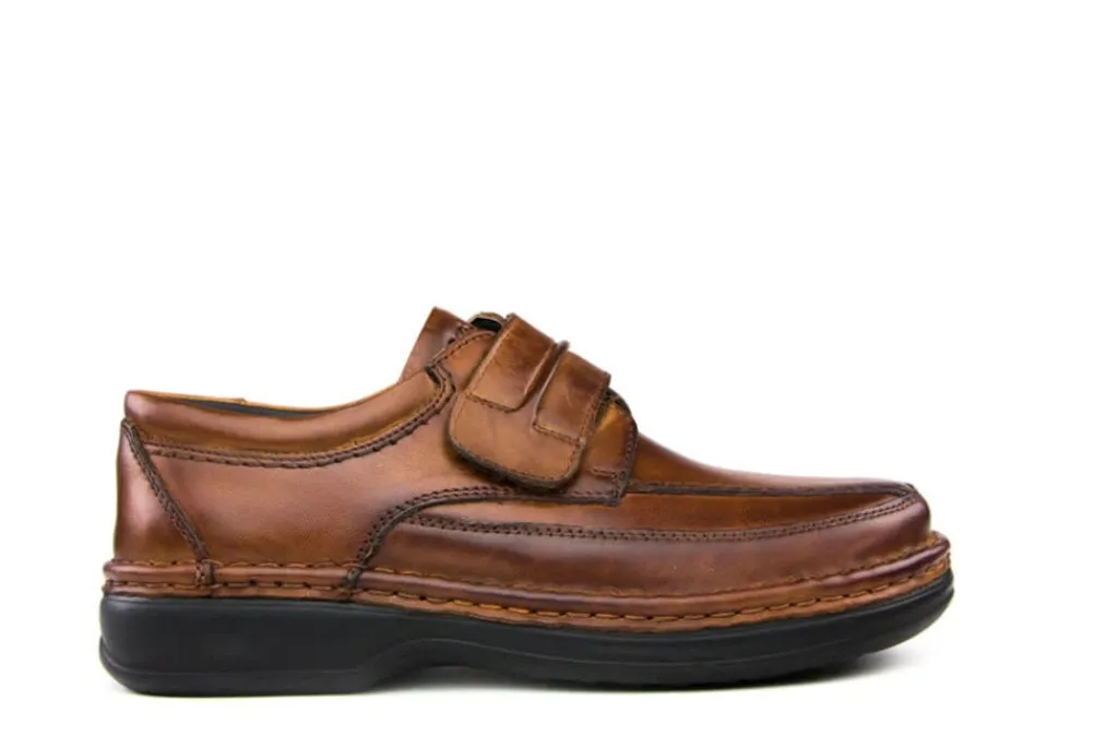 Klittenbandschoenen^Ara Klittenband Westin Cognac
