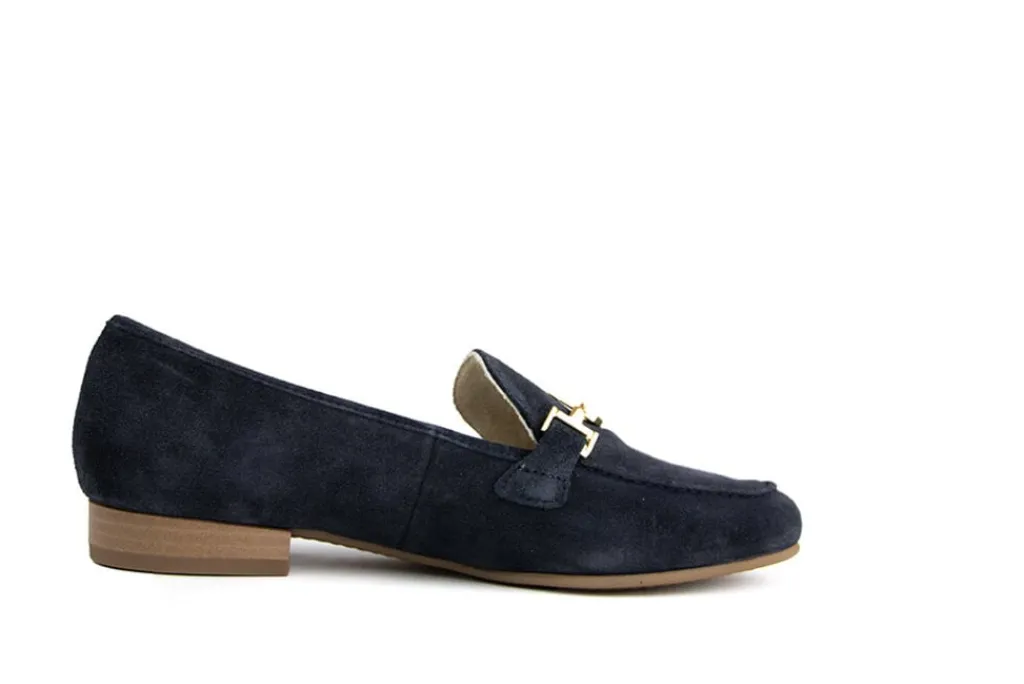 Loafers / Instappers | Instappers^Ara Loafer Bit Blau Kalbvelour