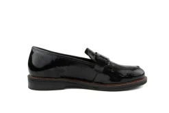 Instappers | Loafers / Instappers^Ara Loafer Ketting Schwarz Lack