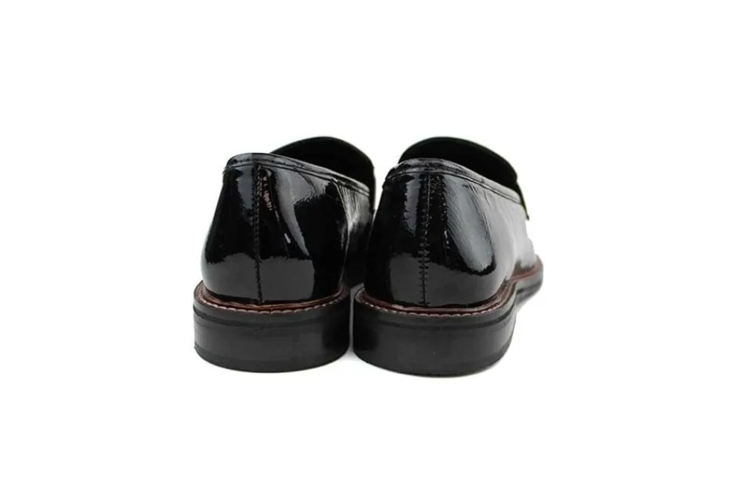 Instappers | Loafers / Instappers^Ara Loafer Ketting Schwarz Lack