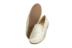 Loafers / Instappers^Ara Loafer Platin Metallic Vlecht