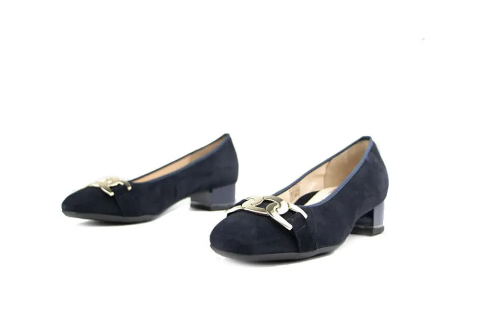 Pumps^Ara Pump Ketting Blue Suede