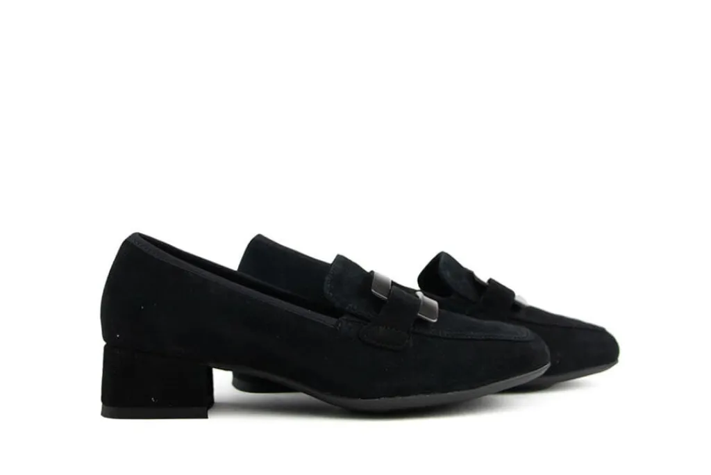 Pumps | Wijdte H^Ara Pump Schwarz Samtchevro