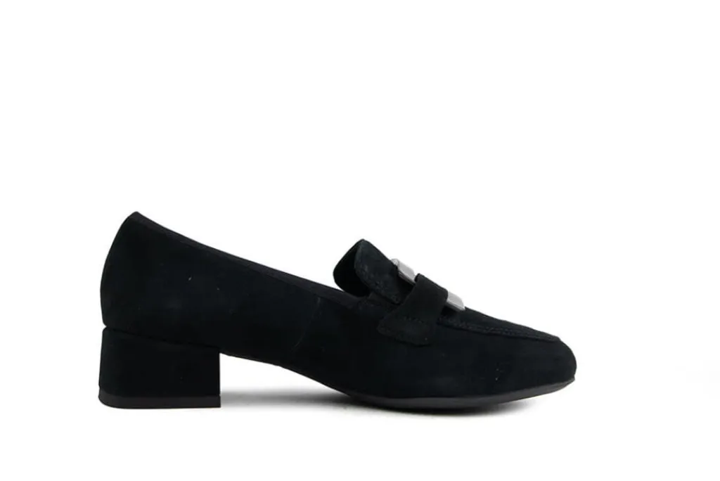 Pumps | Wijdte H^Ara Pump Schwarz Samtchevro