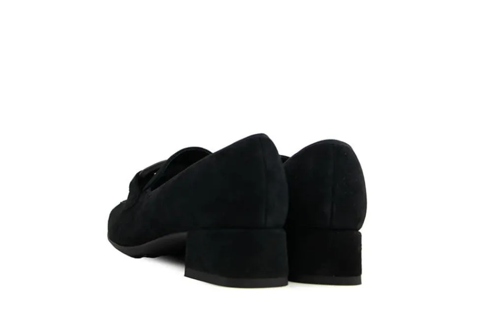 Pumps | Wijdte H^Ara Pump Schwarz Samtchevro