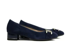 Pumps^Ara Pumps Ketting Donkerblauw Suede