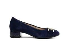 Pumps^Ara Pumps Ketting Donkerblauw Suede