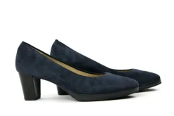 Pumps^Ara Pumps Samtchevro Blauw Suede