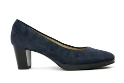 Pumps^Ara Pumps Samtchevro Blauw Suede