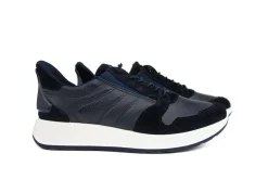 Sneakers^Ara Sneaker Slip On Blau Velour