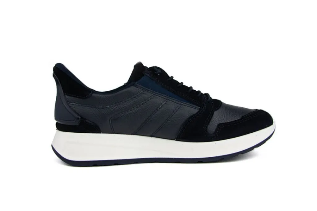 Sneakers^Ara Sneaker Slip On Blau Velour