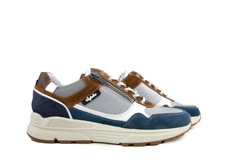 Sneakers^Australian Sneaker Connery H Grey Blue Tan