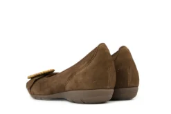 Ballerina's | Loafers / Instappers^Gabor Ballerina Gesp New Whisky Samtchevreau
