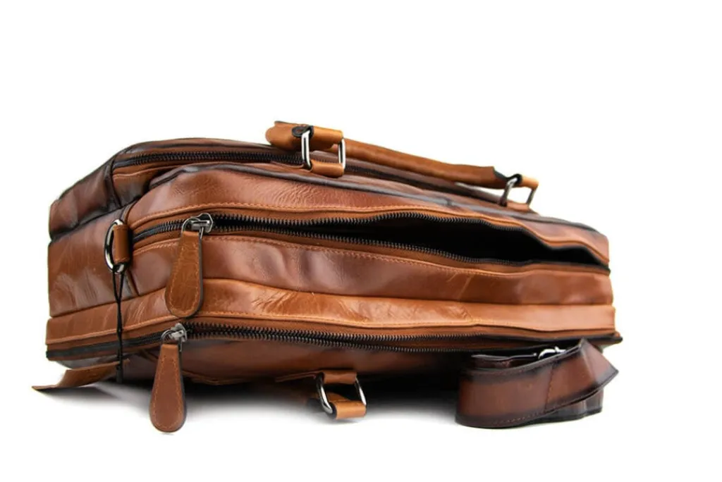 Tassen | Herenaccessoires^Berkelmans Aktetas Cognac Calf