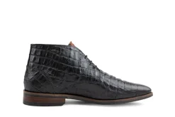 Hoge Veterschoenen | Nette Schoenen^Berkelmans Albardon Black Brown Kroko