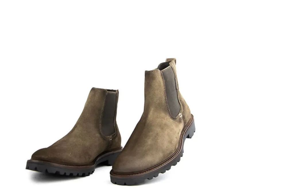 Chelsea Boots^Berkelmans Chelsea Boots Paletti Taupe Suède