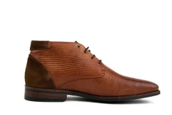 Hoge Veterschoenen | Nette Schoenen^Berkelmans Hoge Veterschoen Sarvar Cognac Print