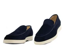 Loafers / Instappers^Berkelmans Loafer Palmeira Blue Suede