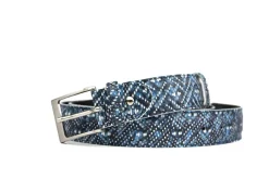 Riemen | Herenaccessoires^Berkelmans Riem Navy Print