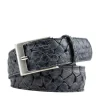 Riemen | Herenaccessoires^Berkelmans Riem Reptile Black Grey Zulu