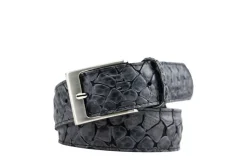Riemen | Herenaccessoires^Berkelmans Riem Reptile Black Grey Zulu