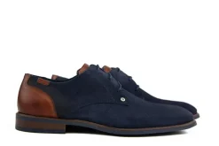 Nette Schoenen | Veterschoenen^Berkelmans Veterschoen Arcos Navy Print