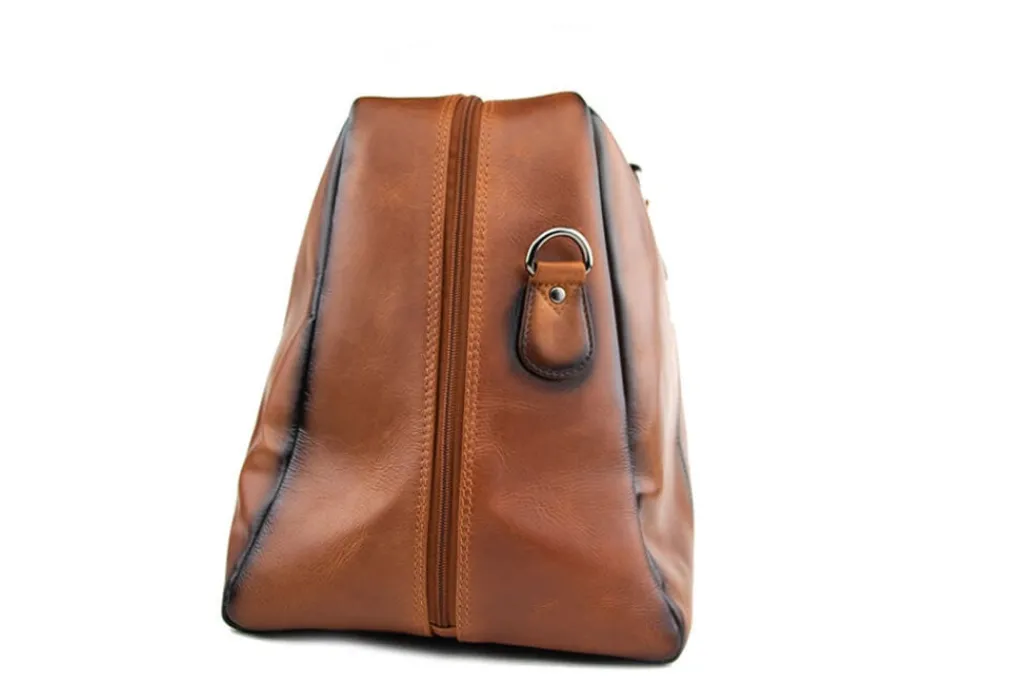 Herenaccessoires | Tassen^Berkelmans Weekender Cognac Calf