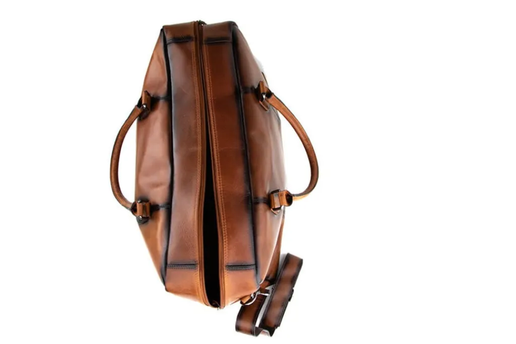 Herenaccessoires | Tassen^Berkelmans Weekender Cognac Calf