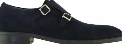 Gespschoenen | Nette Schoenen^Berwick Gesp Blauw Baltic Suede