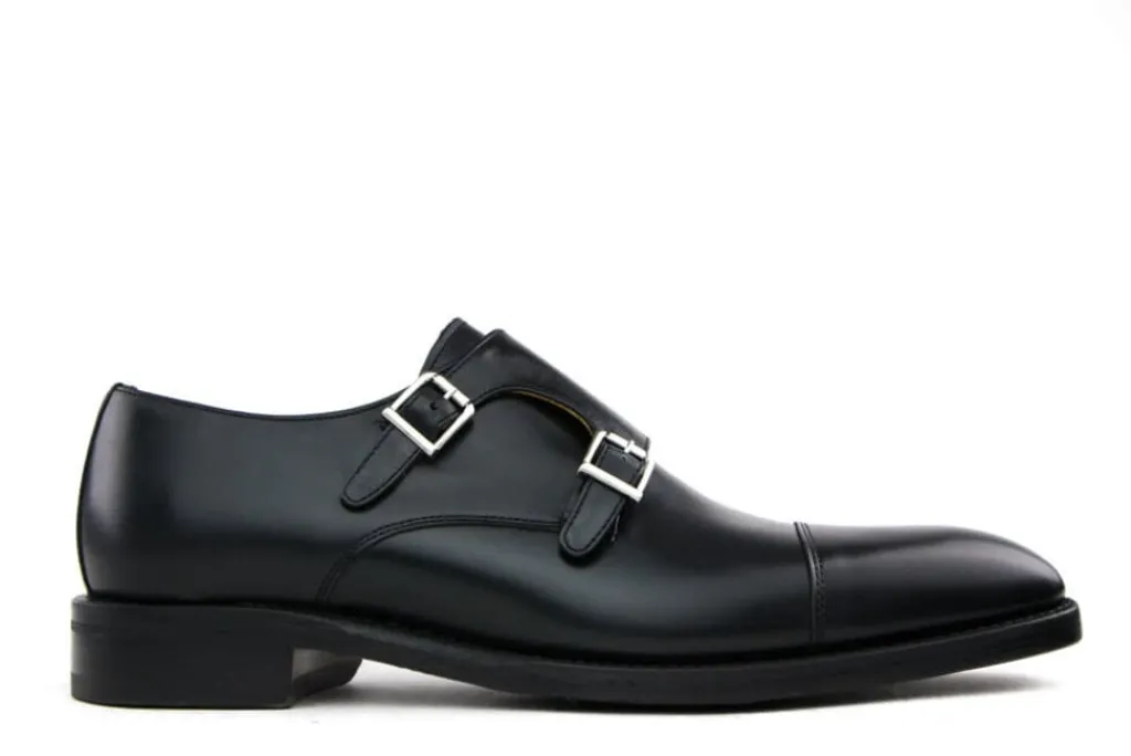 Gespschoenen | Nette Schoenen^Berwick Gesp Boxcalf Black