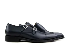 Gespschoenen | Nette Schoenen^Berwick Gespschoenen Blauw Boxcalf