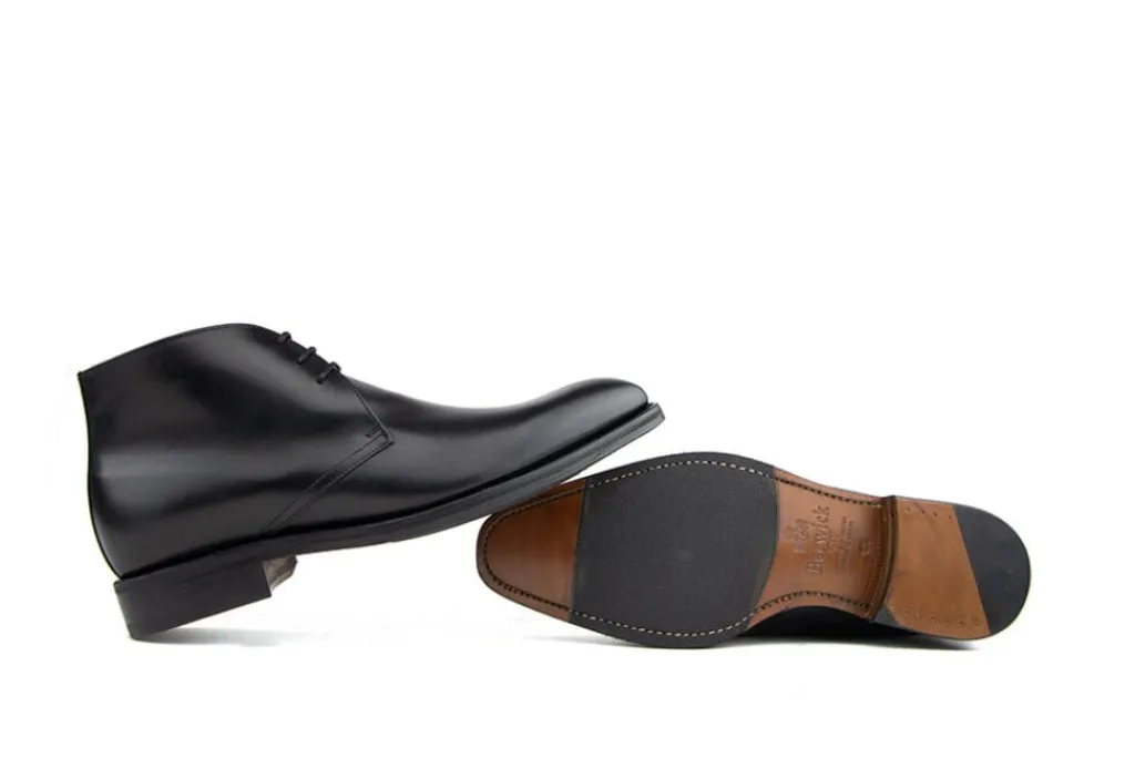 Hoge Veterschoenen | Nette Schoenen^Berwick Hoge Veter Boxcalf Black