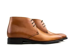 Hoge Veterschoenen | Nette Schoenen^Berwick Hoge Veterschoenen Cognac Vagano Tan