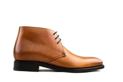 Hoge Veterschoenen | Nette Schoenen^Berwick Hoge Veterschoenen Cognac Vagano Tan