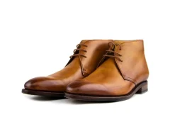 Hoge Veterschoenen | Nette Schoenen^Berwick Hoge Veterschoenen Cognac Sicalf
