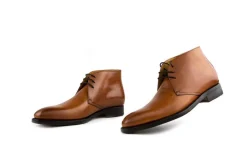 Hoge Veterschoenen | Nette Schoenen^Berwick Hoge Veterschoenen Cognac Vagano Tan