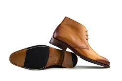 Hoge Veterschoenen | Nette Schoenen^Berwick Hoge Veterschoenen Cognac Sicalf