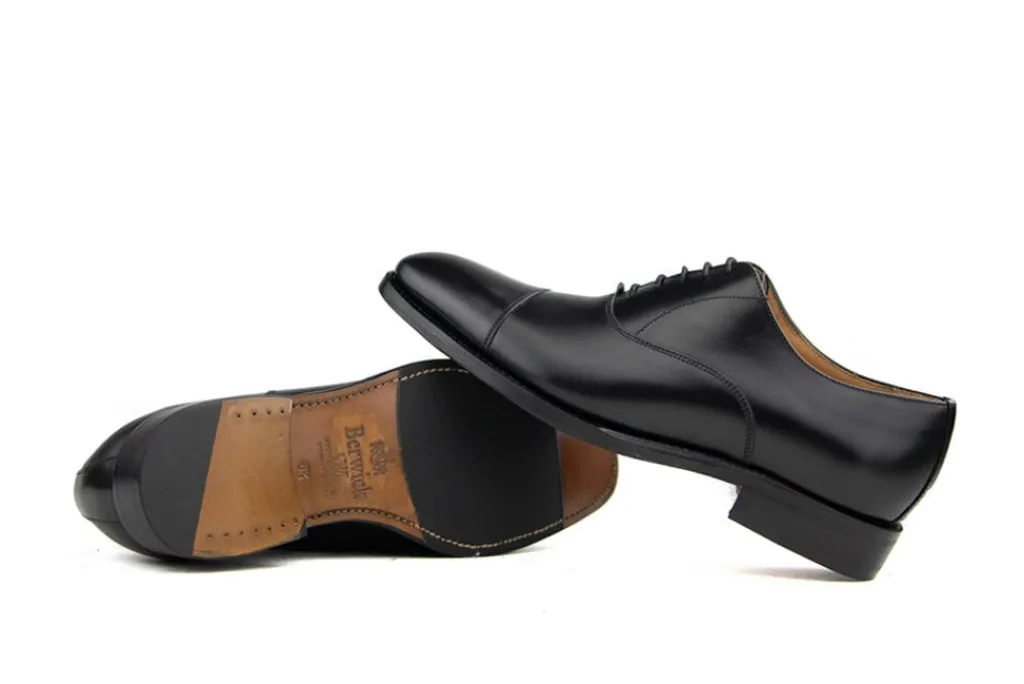 Veterschoenen | Nette Schoenen^Berwick Veter Boxcalf Black Neus