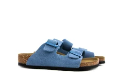 Slippers | Sandalen En Slippers^Birkenstock Arizona Elemental Blue Suede Narrow