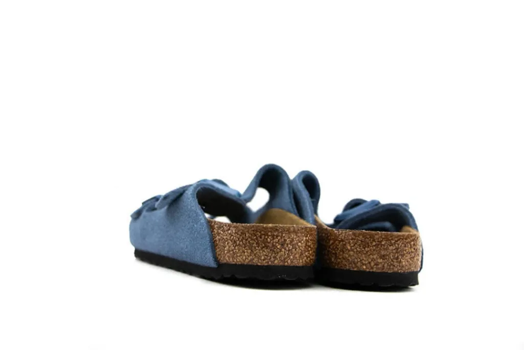 Slippers | Sandalen En Slippers^Birkenstock Arizona Elemental Blue Suede Narrow
