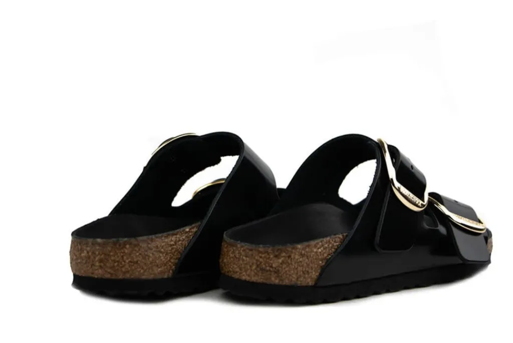 Slippers | Sandalen En Slippers^Birkenstock Arizona Leather Patent High Shine Black Narrow